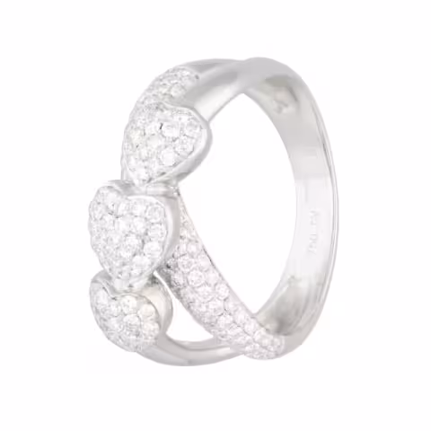RING WHITE GOLD 18KT DIAMONDS 1.06ct SIZE 13 / 53 WEIGHT 6GR