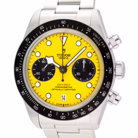 BLACK BAY CHRONO 79310N STAINLESS STEEL YELLOW DIAL 39MM FULL SET NEW 2026