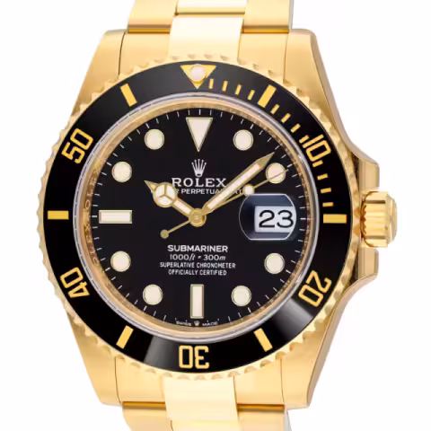 SUBMARINER 126618LN YELLOW GOLD 18KT BLACK DIAL 41MM FULL SET NEW 2025